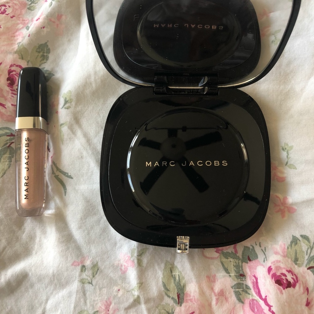 Lipstick and the powder